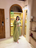 Designer Anarkali Suit in Heavy NC Vichitra Silk with Sequence & Embroidery Work | ND-5061