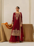 Maroon Georgette Coding Sequence Salwar Suit with Moti Work