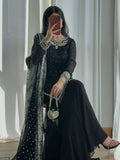 Designer Top, Palazzo & Dupatta in Heavy Faux Georgette with Embroidery Sequence Work | SRK-5353