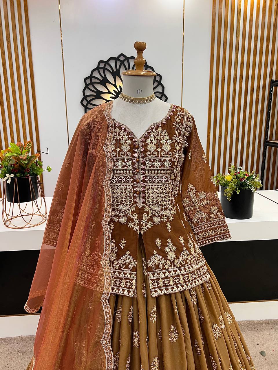 Yellow Embroidered Lehenga Set — Haldi & Mehndi Ceremony Outfit