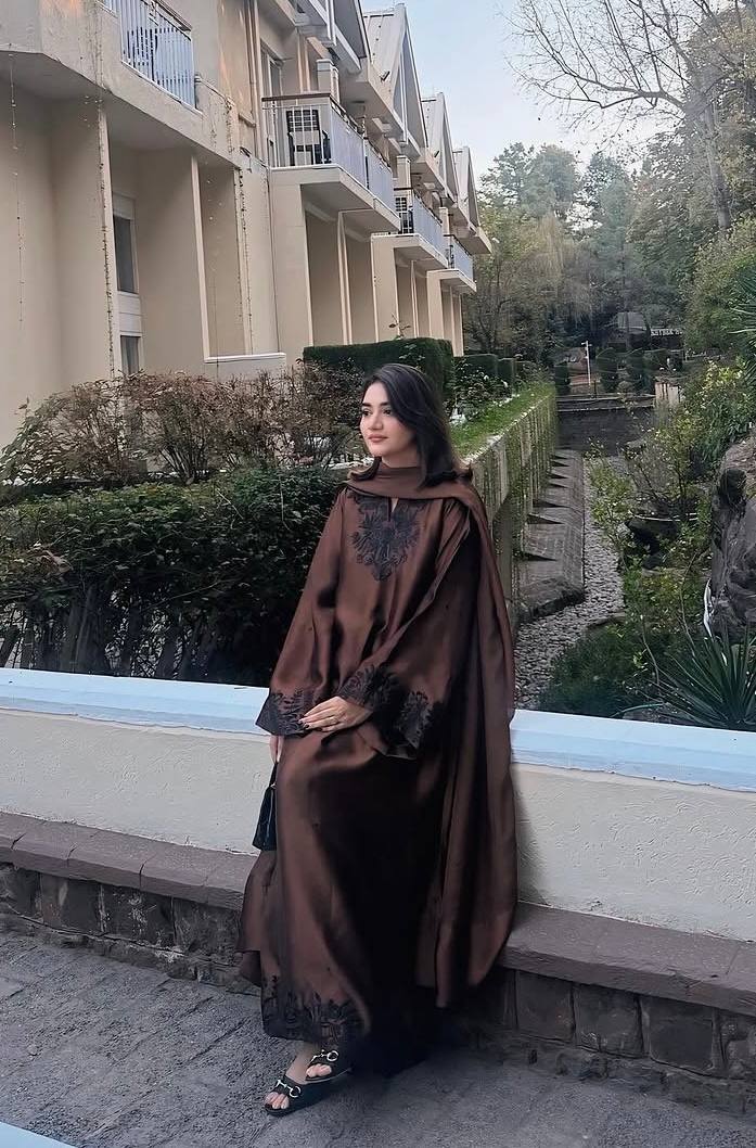 Designer Satin Mul Chanderi Kaftan Dress & Palazzo With Dupatta Set